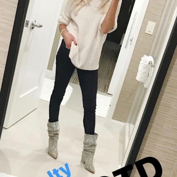 stuart weitzman metallic boots